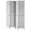 4 Panel Wooden Room Divider, Folding Screen Panels, 66.9*63.8 Inches Partition, Portable Decorative Screen for Room Separation in Home, Office