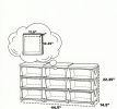 3-layer green storage cabinet with 9 drawers, suitable for bedrooms and living rooms
