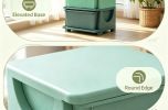 3-layer storage unit toy storage rack with 3 drawers, suitable for bedroom, living room green