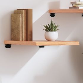 Wall Shelf Light brown Solid oak wood 15.7x19.7x Durable
