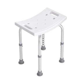 Shower Chair, Adjustable Height Shower Stool with Built-in Handles, Shower Seat for Inside Shower or Tub