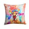 NEW Hippie Animal Polish Poland Rooster Throw Pillow Machine Washable, Indoor Outdoor Decorative Pillow for Couch, Bed or Patio, 14Hx14W