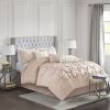 7 Piece Tufted Comforter Set Blush King
