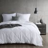 Oversized Down Alternative Comforter White Full/Queen