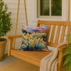 New Mexico Yucca Flower in Watercolor Throw Pillow Machine Washable, Indoor Outdoor Decorative Pillow for Couch, Bed or Patio, 18Hx18W