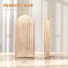 Pine Wood Set of 2 Wall Vases â€“ Farmhouse Wall Decor for Bedroom, Living Room