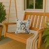 Agouti Siberian Husky Coastal Sea Glass Throw Pillow Decorative Indoor Outdoor Accent Cushion for Couch, Bed or Patio, 14Hx14W