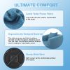 360° Swivel Round Upholstered Comfy Chair With One Soft Pillow, Teddy Fleece High-Resilience Sponge Single Sofa, No Assembly for Living Room, Bedroom