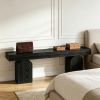 59 Inch Long Entryway Bench with Arched Bases Shoe Bench for Hallway Home Decor And Furniture