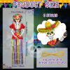 6 Pcs Large Day of the Dead Decorations Dia De Los Muerto Hanging Decorations with Metallic Foil Tassels Sugar Skull Decor Kit for Mexican Fiesta Hall
