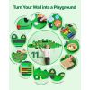 Dinosaur Activity Wall Busy Board Panels, 11 Activities, Montessori Sensory Wall Toy for Kids 3-12 Years, Montessori Learning Activity Center