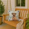 Rhodesian Ridgeback Coastal Sea Glass Throw Pillow Decorative Indoor Outdoor Accent Cushion for Couch, Bed or Patio, 18Hx18W