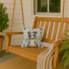 Blue Merle American Shepherd Coastal Sea Glass Throw Pillow Decorative Indoor Outdoor Accent Cushion for Couch, Bed or Patio, 14Hx14W