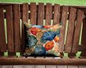 Sand Dollars Throw Pillow Machine Washable, Indoor Outdoor Decorative Pillow for Couch, Bed or Patio, 14Hx14W