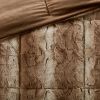 King 4PC Faux Fur Comforter Set