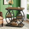 60cm Narrow Coffee Table with 4 Shelves Storage Side Table Nightstand Minimalist Design Living Room Bedroom Decor