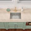 23"*18" Undermount 16-Gauge T304 Stainless Steel Deep Single Bowl Laundry Utility Sink Basin with bottom grid and drainer