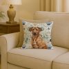 Rhodesian Ridgeback Coastal Sea Glass Throw Pillow Decorative Indoor Outdoor Accent Cushion for Couch, Bed or Patio, 18Hx18W