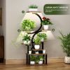 8 Tiered Corner Plant Shelf, 63" Tall Plant Stands for Indoor Plants Multiple, Metal Flower Display Shelves Holder for Home