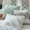 9 Piece Cotton Percale Comforter Set Aqua Cal King