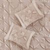 7 Piece Tufted Comforter Set Blush King
