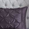 7 Piece Tufted Comforter Set Plum Full