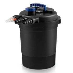 Pond Pressure Filter, 4 Removable Filter Sponges & Cleaning Indicator, 4000 GPH Max Flow Rate (Option: defaulttitle)