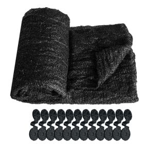 6.5ft*12ft Black Sunshade Netting Fabric With High-strength UV Protection, Perfect For Plant Protection. (Option: 65ft12ft)