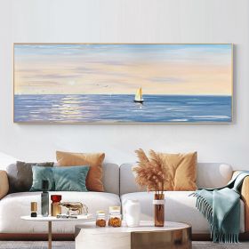 100% Handpainted gold foil circle large size square picture oil canvas painting abstract sitting room dining-room (size: 100x200cm)