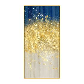 Large Wall Painting On Canvas Handmade Oil Vertical Abstract Art Decorative Pictures For Living Room Wall Decor Painting Golden (size: 150X220cm)