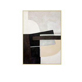 Nordic Black White art wall art Canvas Painting poster Abstract line Picture for Living Room Modern Home Decor No Frame (size: 100X150cm)
