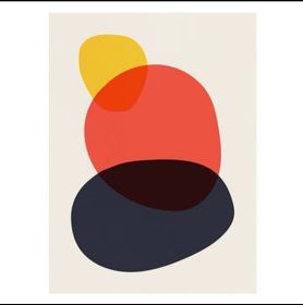 Abstract Geometric Illustration Wall Art Canvas Oil Painting Nordic Posters and Wall Pictures for Living Room Decor No Frame (size: 90X120cm)