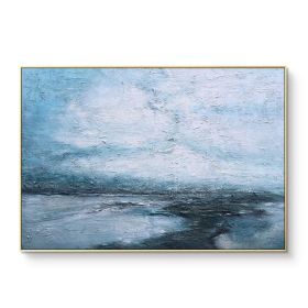 Hand Painted Oil Paintings on Canvas Modern Abstract  Landscape Art Picture For Living Room Home Decor No Frame (size: 150X220cm)