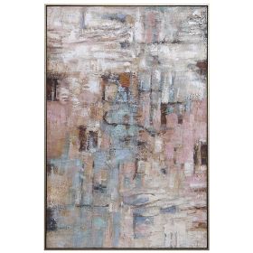 Hand painted Simple Easy abstract oil painting Modern Neutral Color Nordic Wall Art Texture Minimal Oil Painting on Canvas (size: 100X150cm)