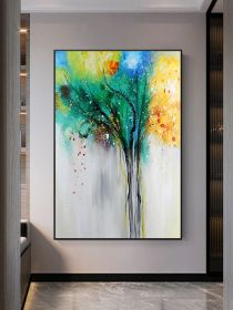Modern Park Landscape Oil Painting Leonid Afremov Abstract Canvas Painting Wall Art Poster Prints Living Room Home Decor (size: 50X70cm)