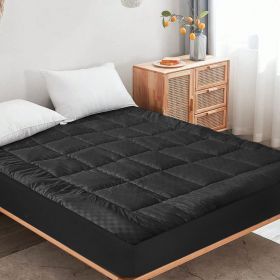 Solid-color embossed mattress bedspread,Queen size (Color: gray)