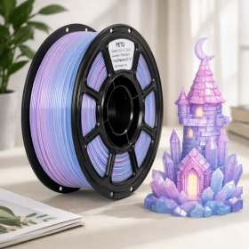 PETG filament, rainbow filament, 1.75mm filament, 3D printer filament, multicolor filament, gradient filament, PETG 1kg, glossy filament (Color: Rainbow 4)
