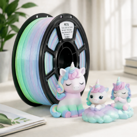 PETG filament, rainbow filament, 1.75mm filament, 3D printer filament, multicolor filament, gradient filament, PETG 1kg, glossy filament (Color: Rainbow 2)