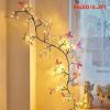 Enchanted Lights with Remote, 18 Branches 144 LEDs Lighted Willow Swag for Wall Decor, Indoor Artificial Plug in Fairy Lights for Bedroom, Living Room