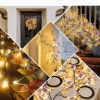 Enchanted Lights with Remote, 18 Branches 144 LEDs Lighted Willow Swag for Wall Decor, Indoor Artificial Plug in Fairy Lights for Bedroom, Living Room
