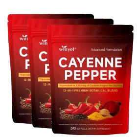 Chili pepper softgel supplement to support leg vein, heart, and vascular health. Contains vitamins C, D3, and K2, as well as extracts of grape seed (QTY: 3 PCS)