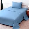 4pcs ultra-soft 85g sheet and pillowcase set, soft solid color, machine washable, suitable for all seasons, Christmas comfortable bedding set