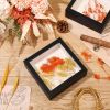 16pcs Wooden Shadow Box Picture Frame Set | 5X5Inch Square Shape, Suitable for Photos, Weddings, Floral Arrangements