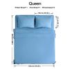 4pcs ultra-soft 85g sheet and pillowcase set, soft solid color, machine washable, suitable for all seasons, Christmas comfortable bedding set