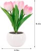 Tulip Lamp - LED Replica Tulip Table Lamp with Flower Vase for Desktop Decoration. Suitable for home, living room, desktop decoration, holiday gifts