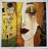 Canvas Paintings Golden Tears And Kiss Wall Art Oil Painting Pictures Famous Classical Art For Living Room Home Decoration No Frame