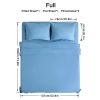 4pcs ultra-soft 85g sheet and pillowcase set, soft solid color, machine washable, suitable for all seasons, Christmas comfortable bedding set